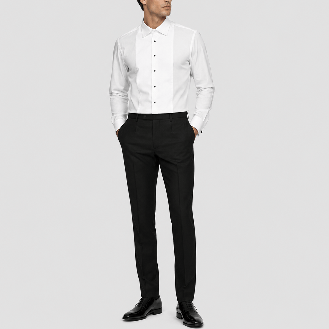 Men's Romeo Dinner Shirt in White by Daniel Hechter