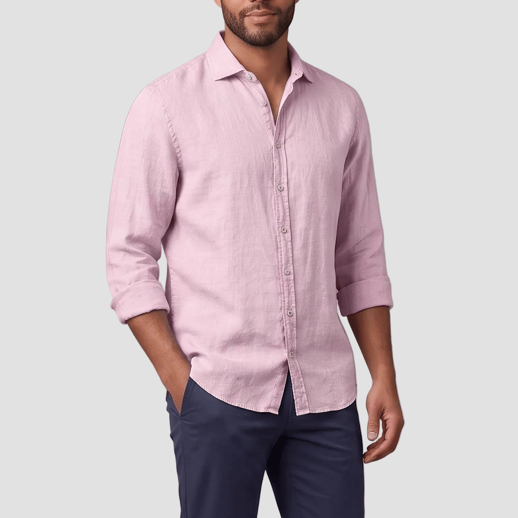 Daniel Hechter Men's Slim Fit Sel Shirt in Pink