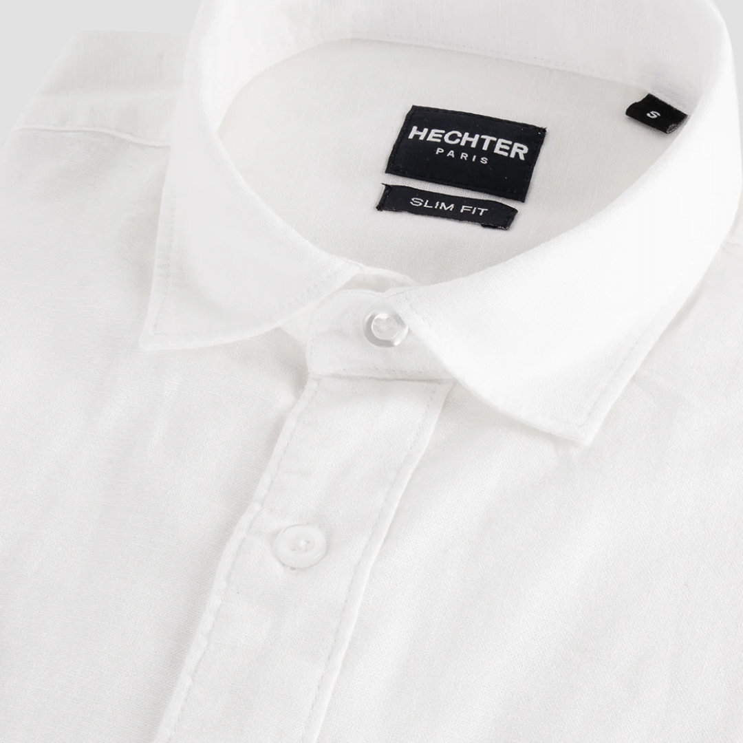 Daniel Hechter Men's Slim Fit Sel Shirt in White