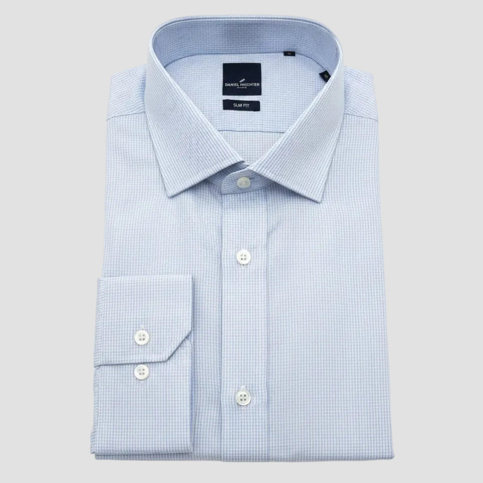 Daniel Hechter Slim Fit Shirt in Blue Check