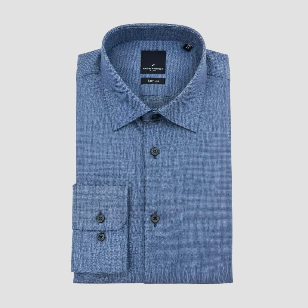 Daniel Hechter Slim Fit Shirt in Dark Blue Micro Pattern