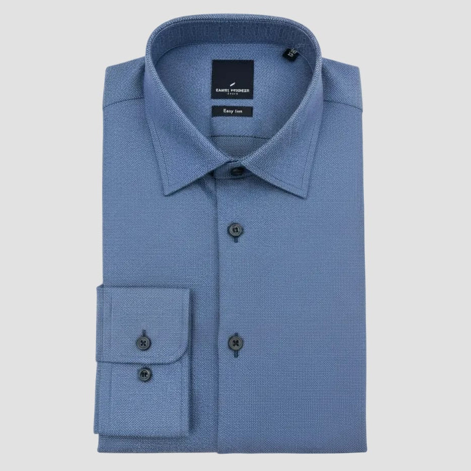 Daniel Hechter Slim Fit Shirt in Dark Blue Micro Pattern