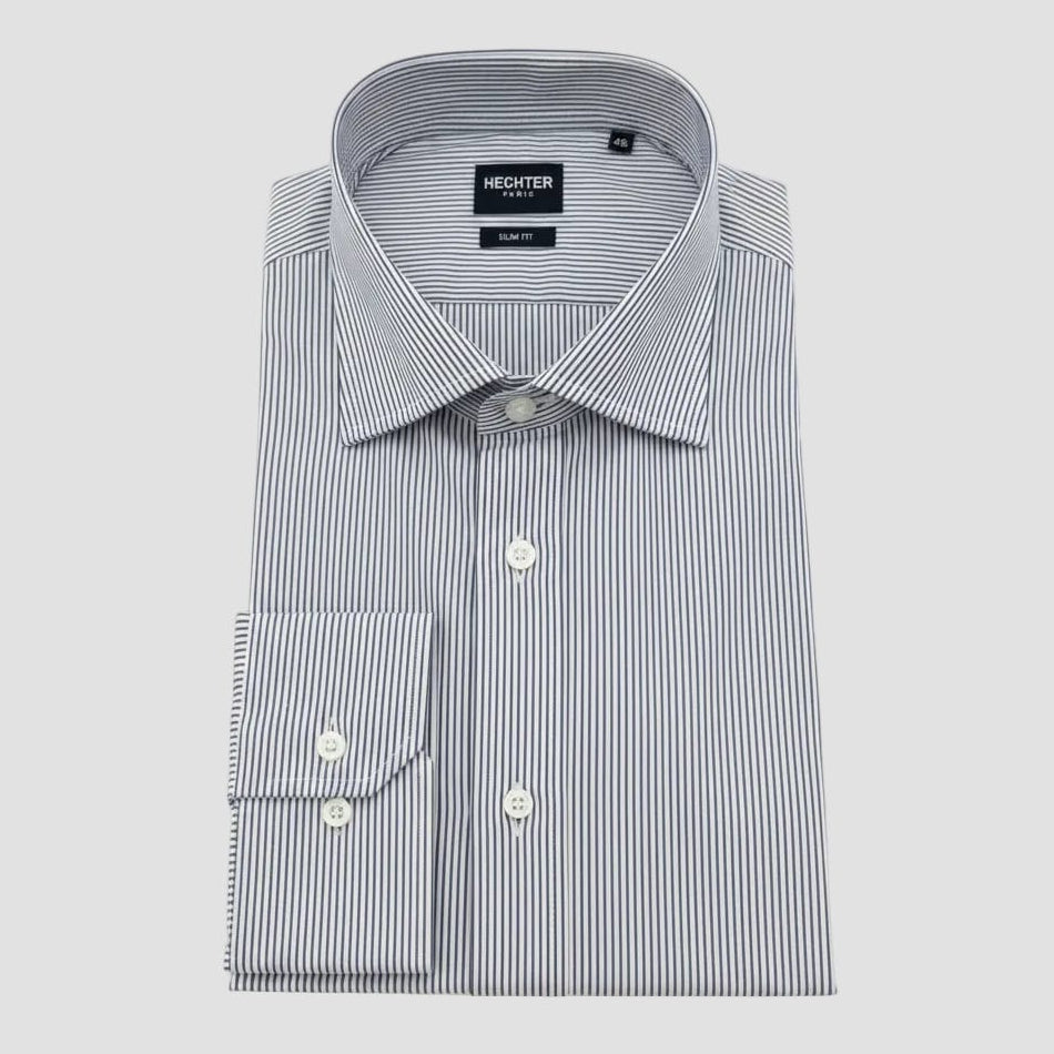 Daniel Hechter Slim Fit Shirt in Navy Stripe