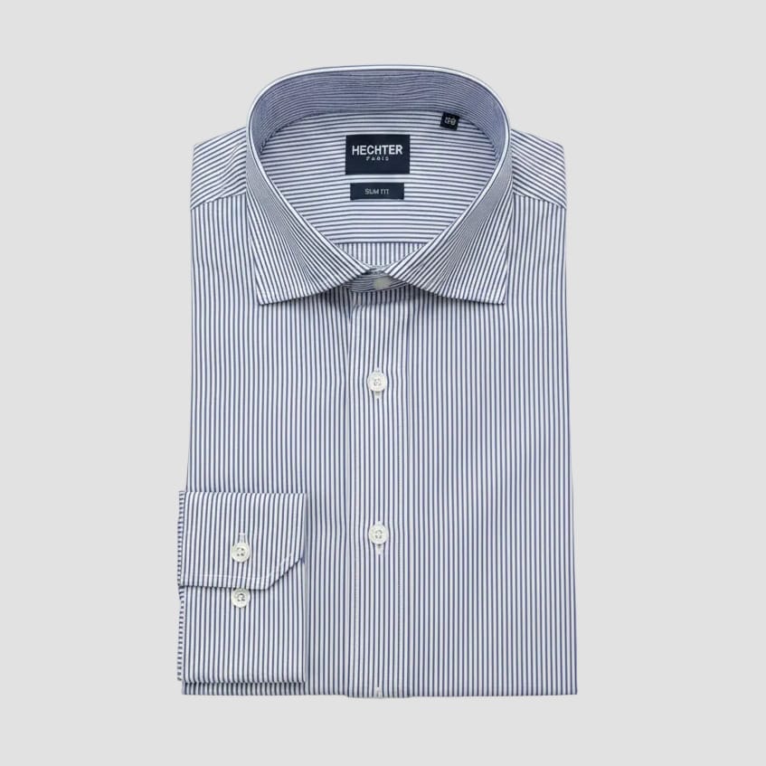 navy stripe shirt