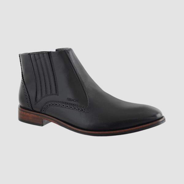 Ferracini mens itzel leather boot in black