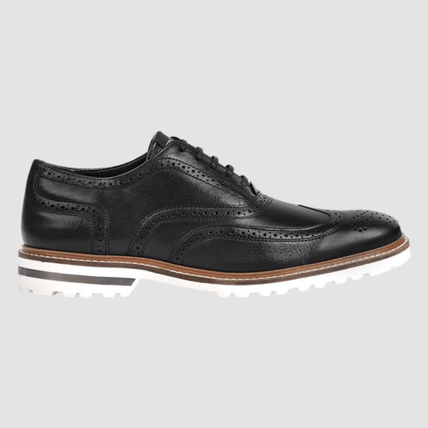 Ferracini Aiden mens leather lace up shoe in black