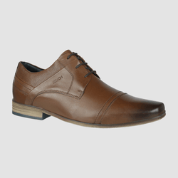 Ferracini Damian mens leather lace up shoe in brown
