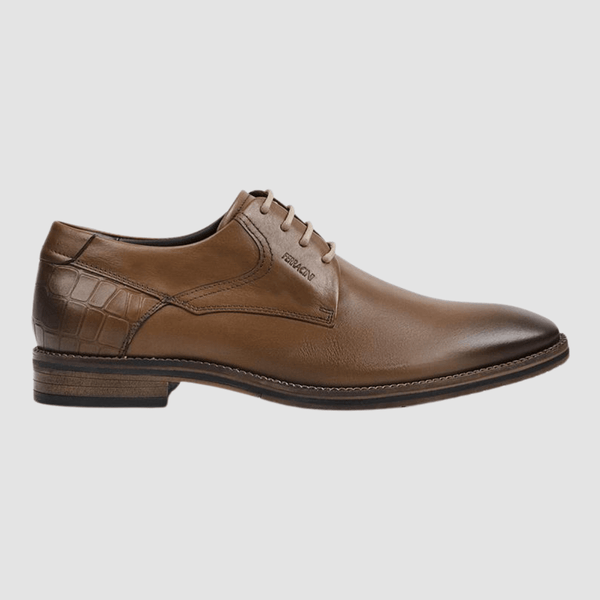 Ferracini Fergus Mens Lace Up Shoe in Gold Whiskey