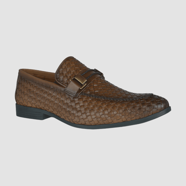 Ferracini Mens Holsand Textured Leather Loafer in Lux Havana