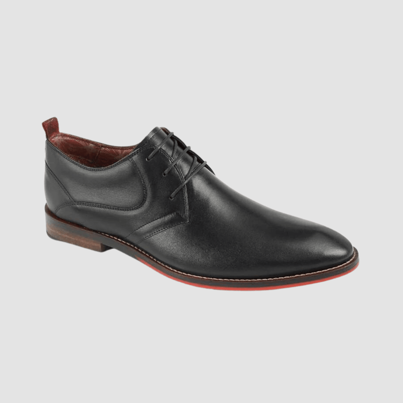 Ferracini Izett Mens Black Lace Up Shoe in Black Mens Suit