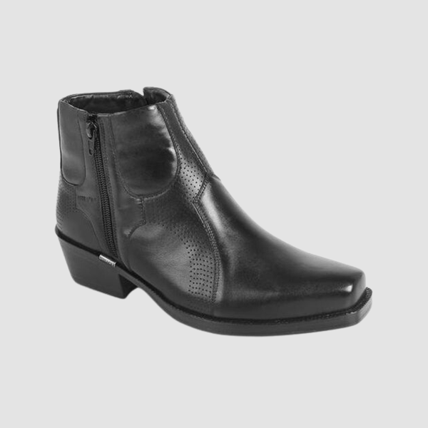 Ferracini Stefan Mens Zip Up Boot in Black Leather