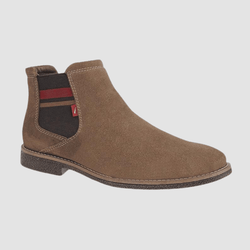 Ferracini ogden mens suede gusset boot in tan