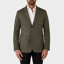 Flinders Mens Tailored Fit Bondi Sports Jacket in Green