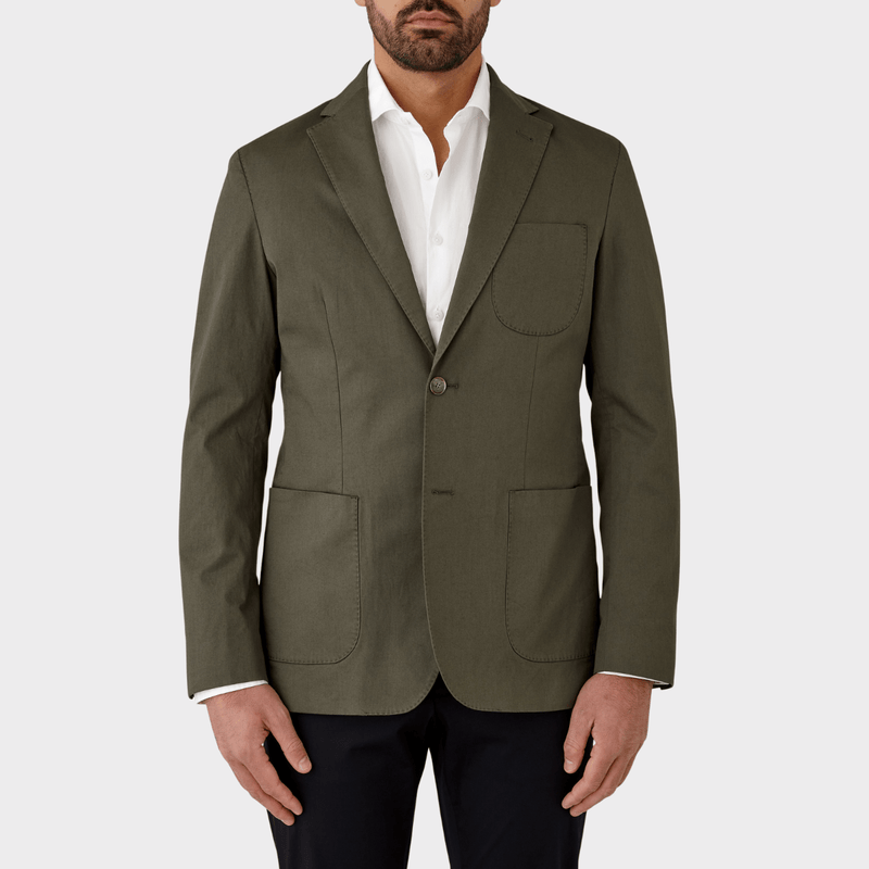 Flinders Mens Tailored Fit Bondi Sports Jacket in Green