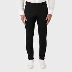 Flinders Mens Tailored Fit Burleigh Chino Pant in Black