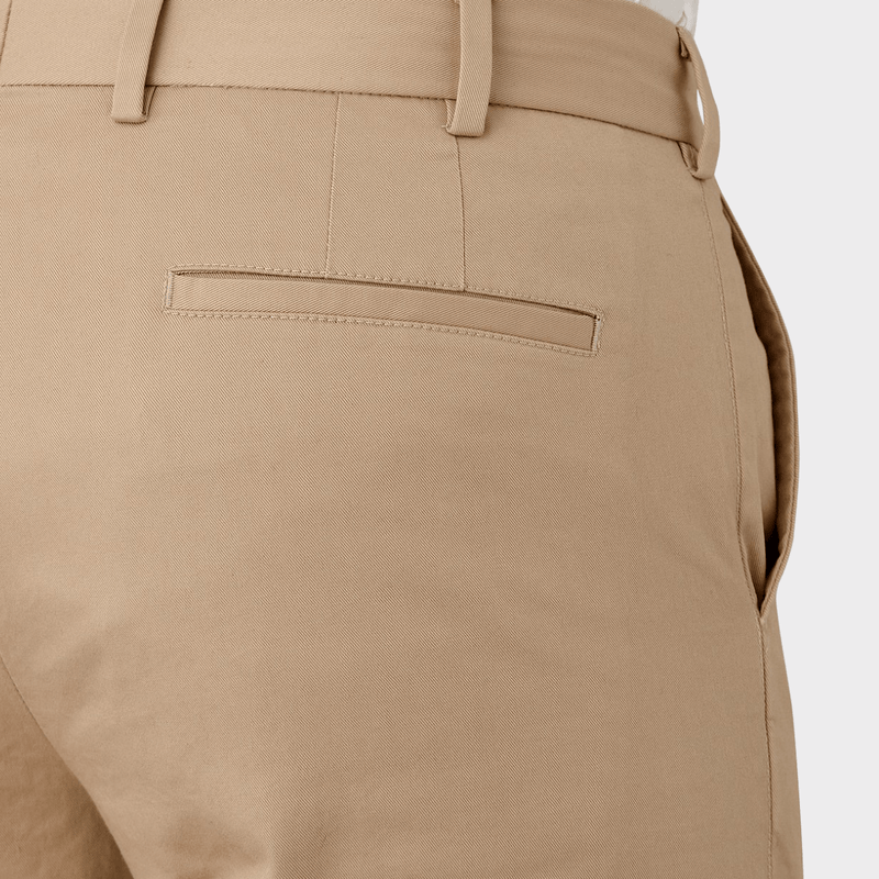 Flinders Mens Tailored Fit Burleigh Chino Pant in Sand