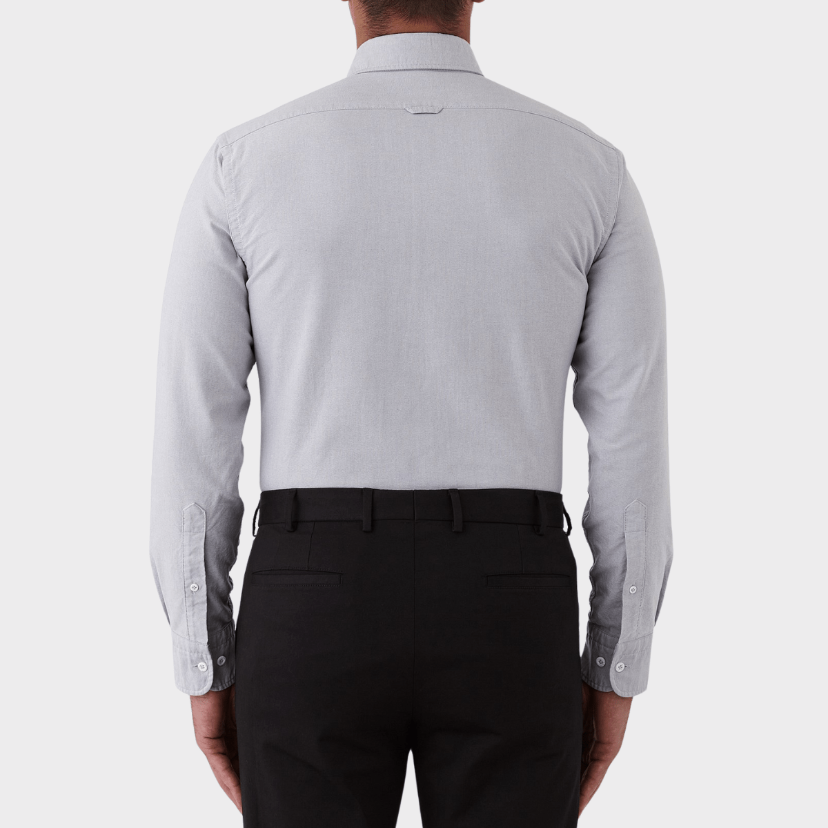 Flinders Mens Tailored Fit Jervis Shirt in Grey FFR016