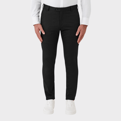 Flinders Mens Tailored Fit Bronte Trouser in Black FFR021