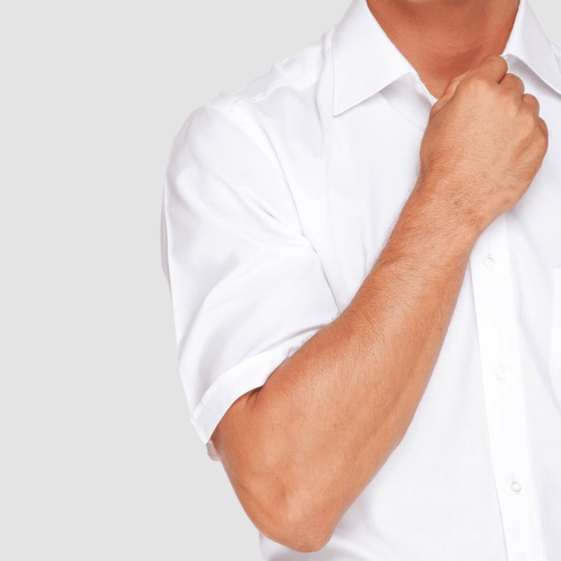Ganton Gold Label Classic Fit Short Sleeve Shirt in White Mens Suit Warehouse - Melbourne Ganton Gold Label Classic Fit Short Sleeve Shirt in White Mens Suit Warehouse - Melbourne