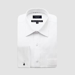 Ganton Classic Fit Michael Fine Twill Mens French Cuff Shirt in White Mens Suit Warehouse - Melbourne Ganton Classic Fit Michael Fine Twill Mens French Cuff Shirt in White Mens Suit Warehouse - Melbourne