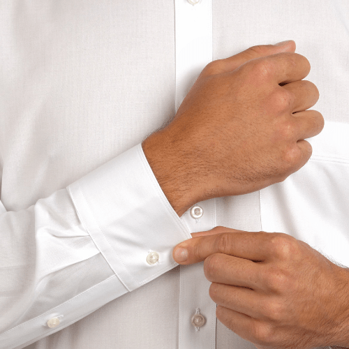 Ganton Classic Fit Gold Label Mens Single Cuff Shirt in White – Mens ...