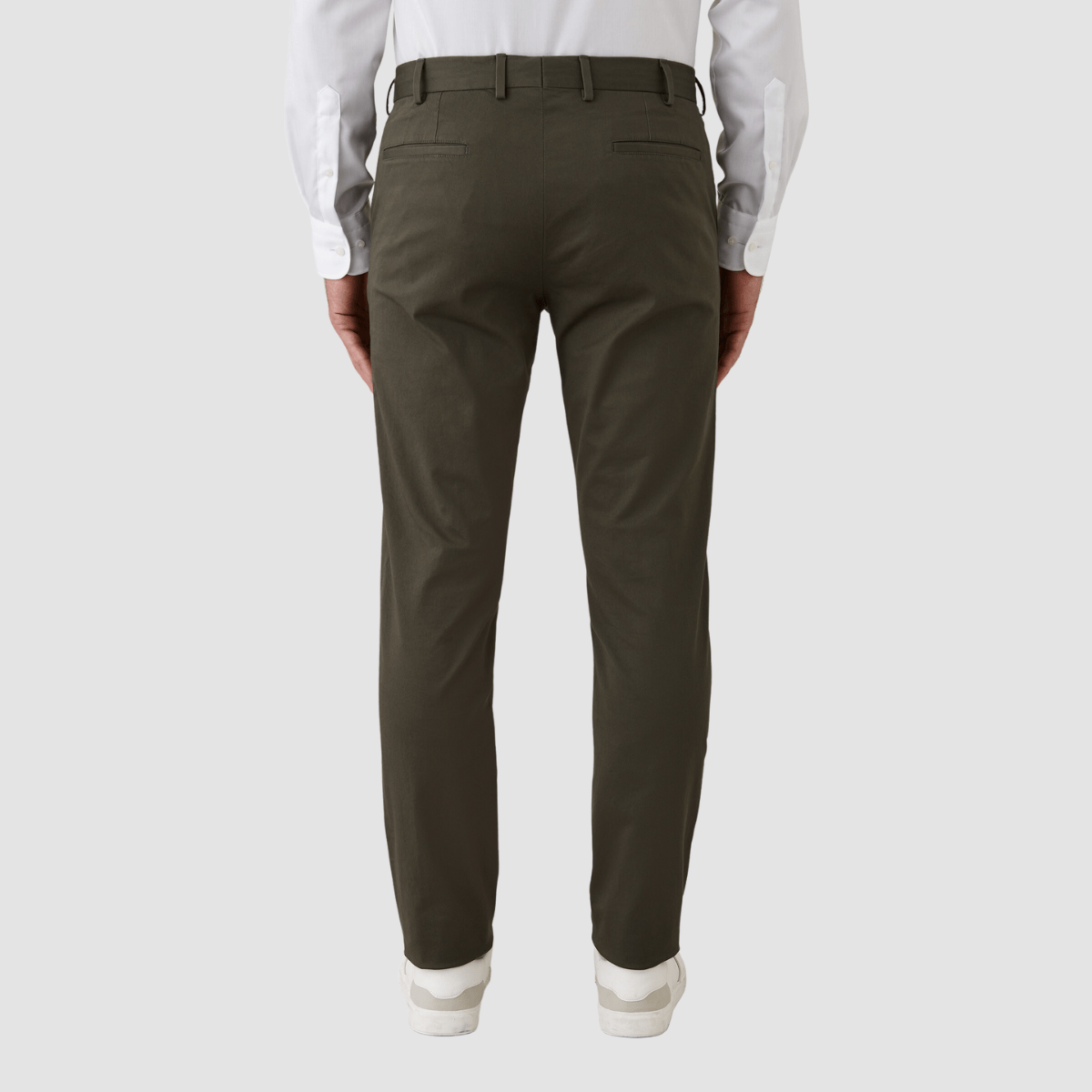 Gibson Slim Fit Justice Chino in Green Cotton Stretch FAJ706