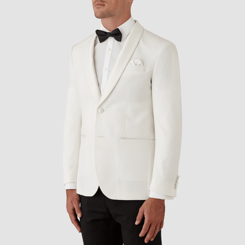 Gibson Suits | Gibson Spectre White Tuxedo Jacket | Mens Suit Warehouse ...
