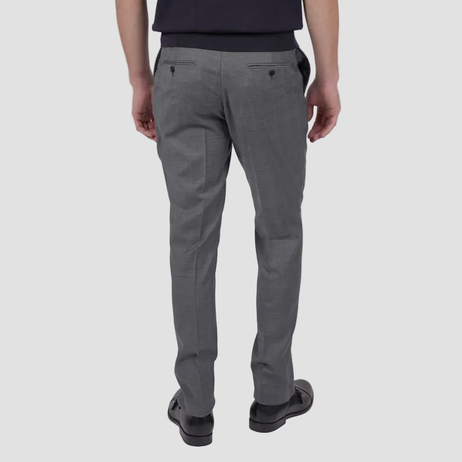 A refined grey Brinsley Check Suit by Hardy Amies