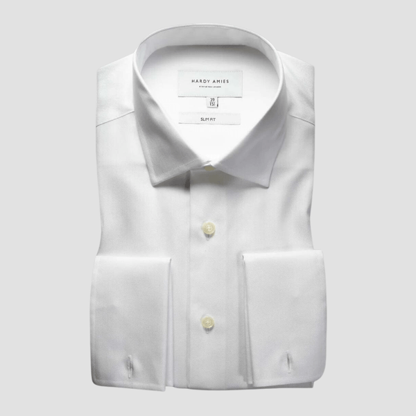 NTFRV4906 Blue Stripe Best Cheap Priced Designer Sale Men's French Cuff Herringbone Tweed Men's Dress Shirt main image 1