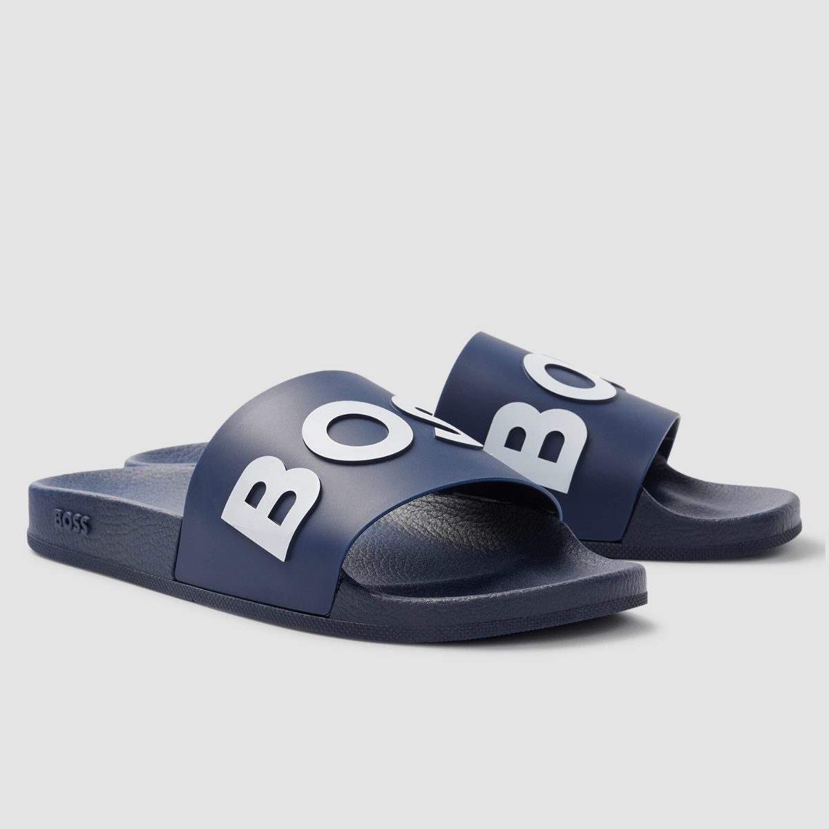 Hugo Boss Bay Big Boss Mens Slides in Dark Blue