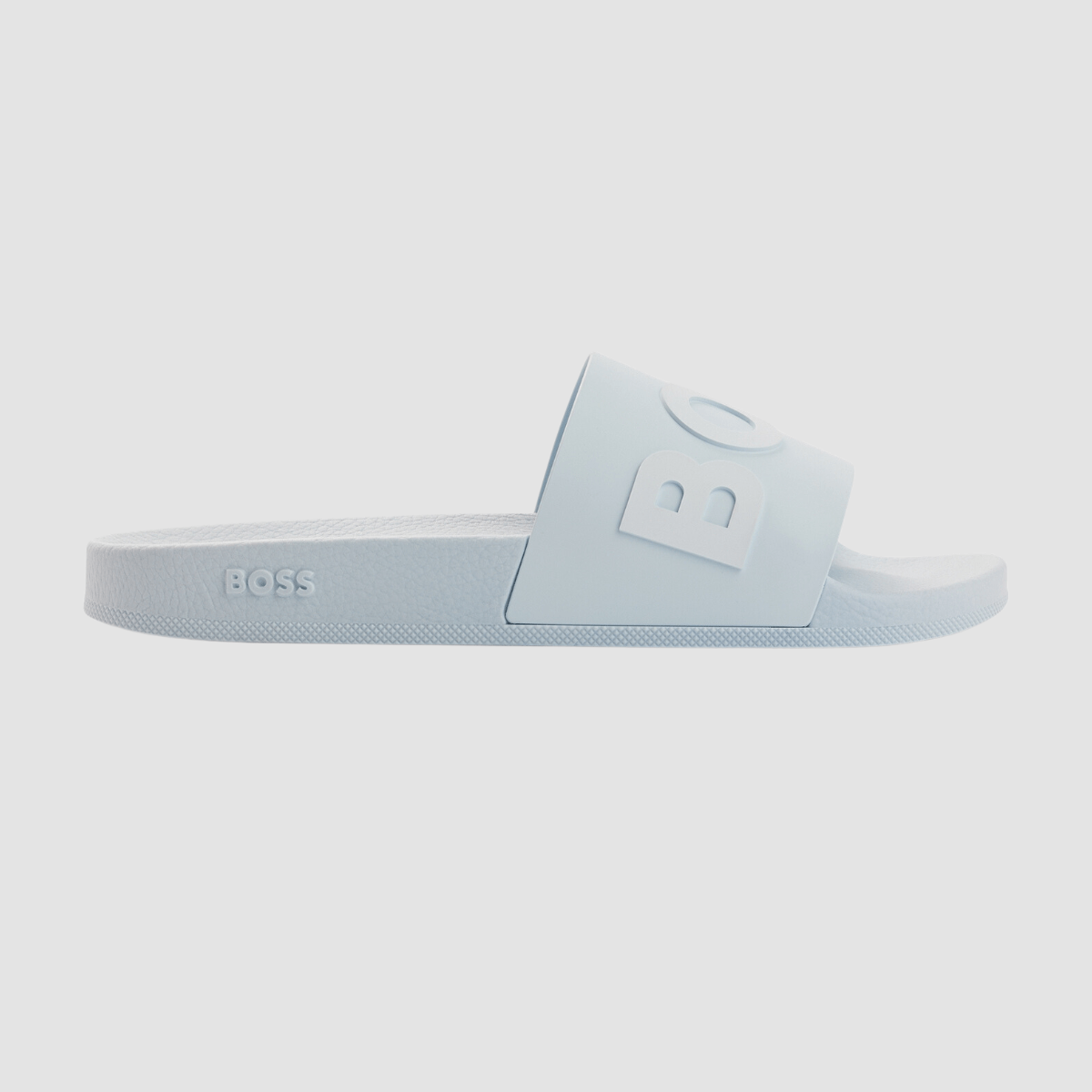 Hugo Boss Bay Big Boss Mens Slides in Pastel Blue