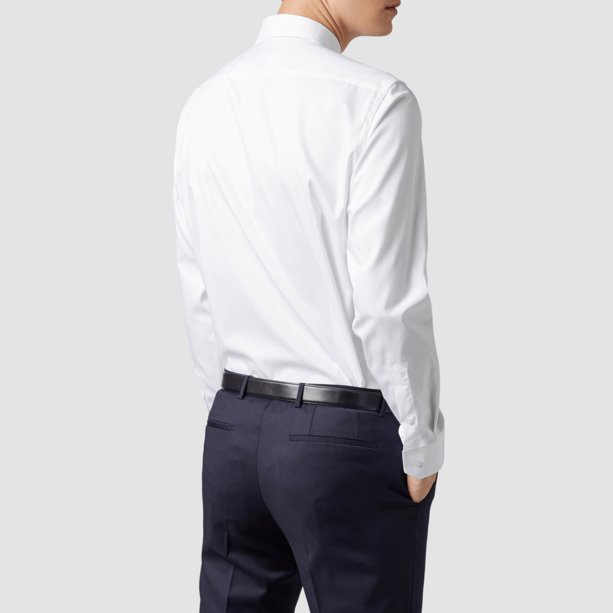 Boss Hank-Kent Shirt in White Cotton