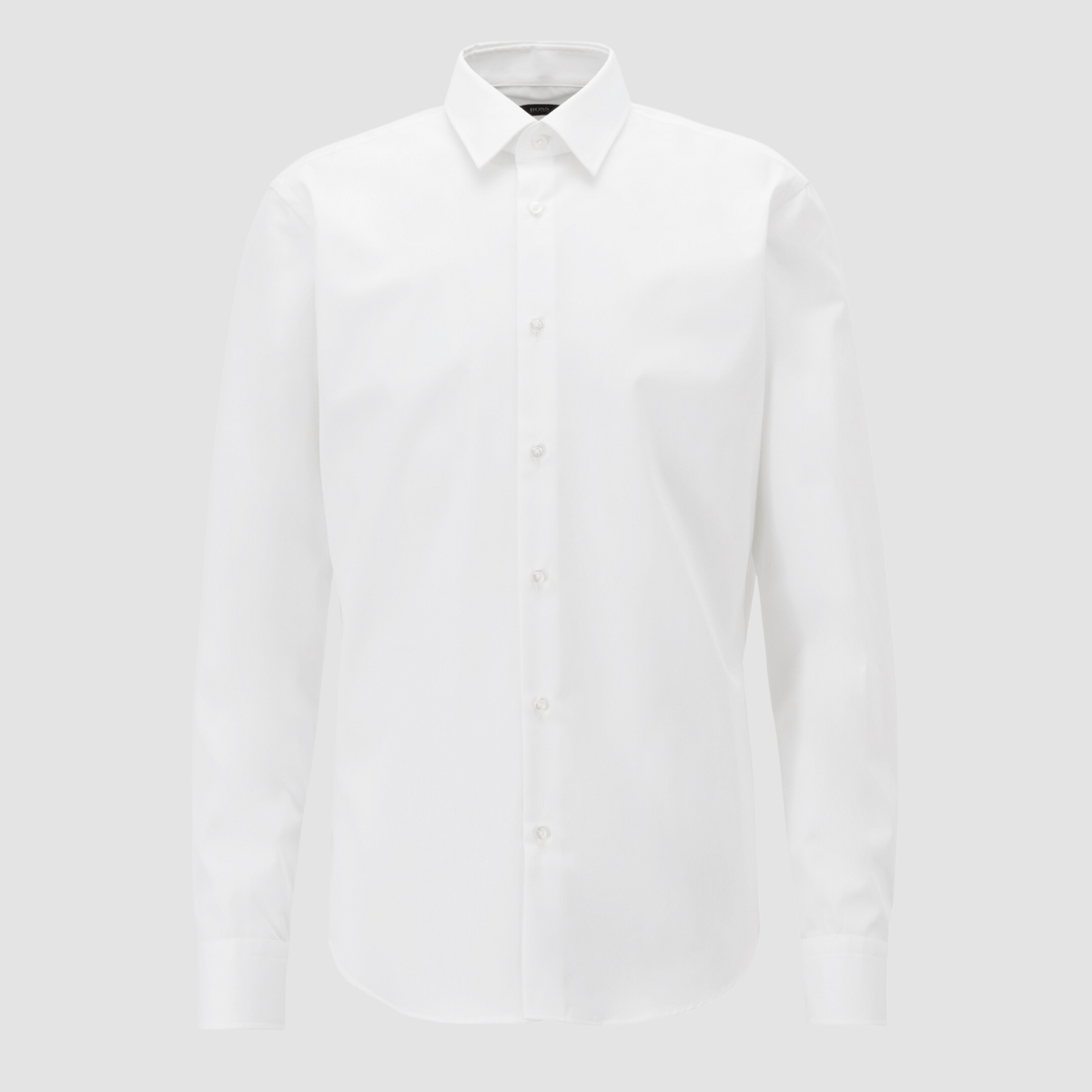 Boss Hank-Kent Shirt in White Cotton