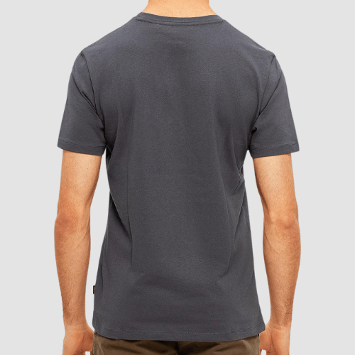 Hugo Boss Logo Patch Classic Fit Cotton Jersey T-Shirt in Dark Grey