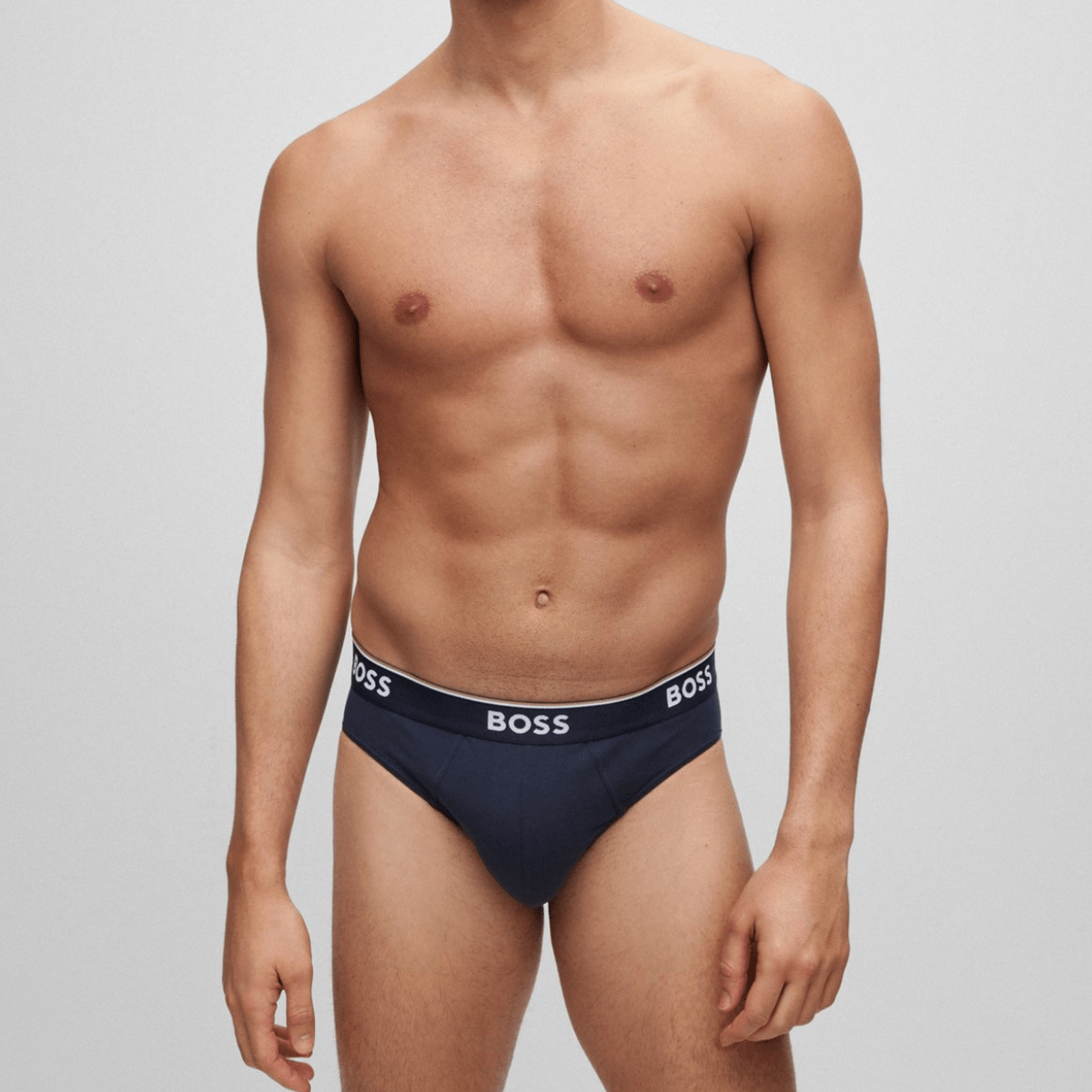 Hugo Boss Cotton-Stretch Brief 3 Pack in Assorted Colours
