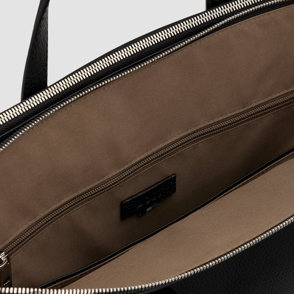 Hugo Boss Crosstown Leather Document Case with Detachable Strap in Black