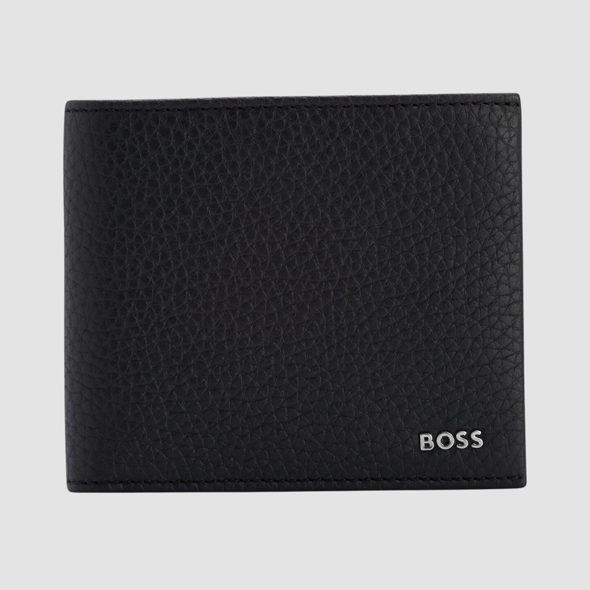 Hugo Boss Crosstown Leather Wallet with Silver Hardware Logo