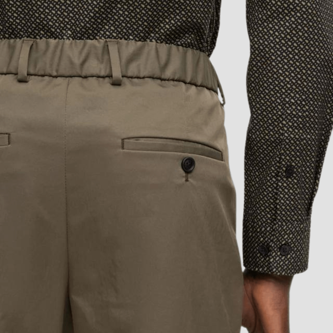 Hugo Boss slim fit hanry khaki water-repellent suit
