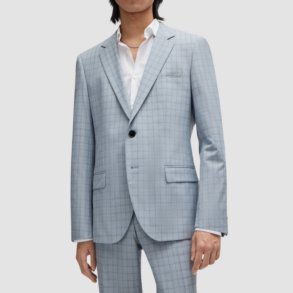 Hugo Boss Henry Getlin 232X Suit in Pastel Blue