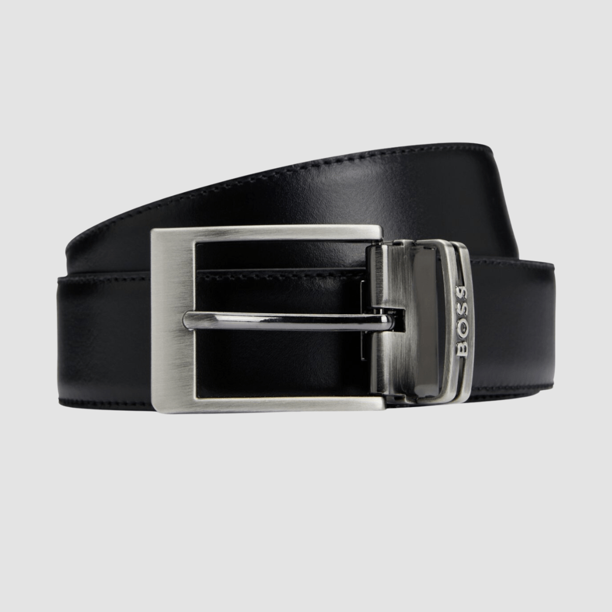 Hugo Boss Galliz Reversible Mens Leather Belt in Black â Mens Suit Warehouse - Melbourne