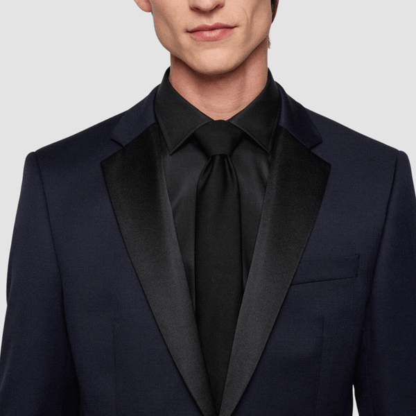 Hugo Boss Huge Tuxedo Dinner Suit in Dark Blue Pure Wool