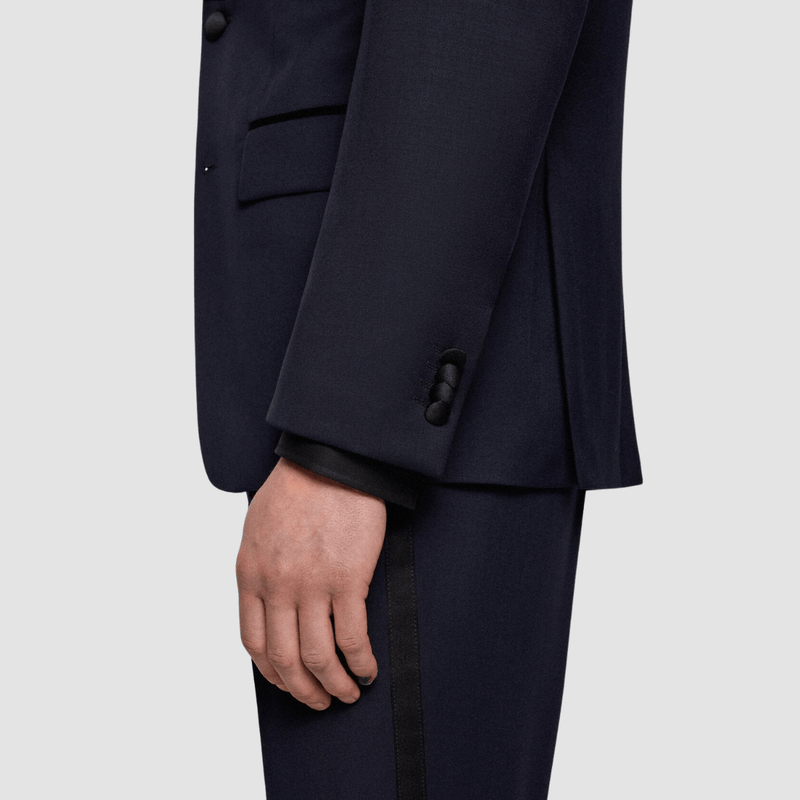 Hugo Boss Huge Tuxedo Dinner Suit in Dark Blue Pure Wool – Mens Suit ...