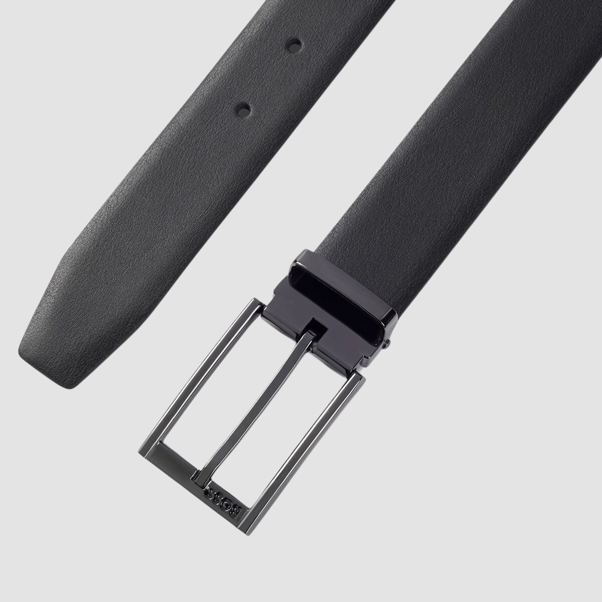 Hugo Boss Omarosyn Mens Leather Belt in Black
