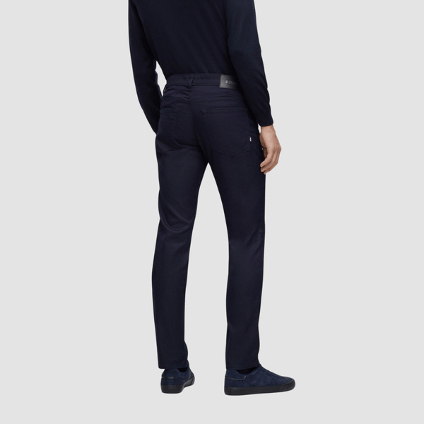 Hugo Boss Slim Fit Mens Jeans in Navy Comfort-Stretch Denim