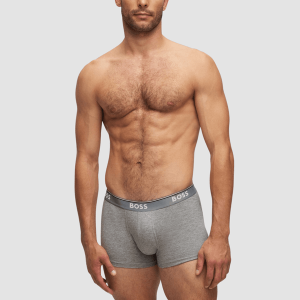 Hugo Boss Classic Fit Trunk 3 Pack in Assorted Stretch Cotton