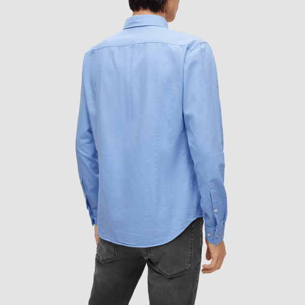 Hugo Mens Slim Fit Evito Oxford Shirt in Blue