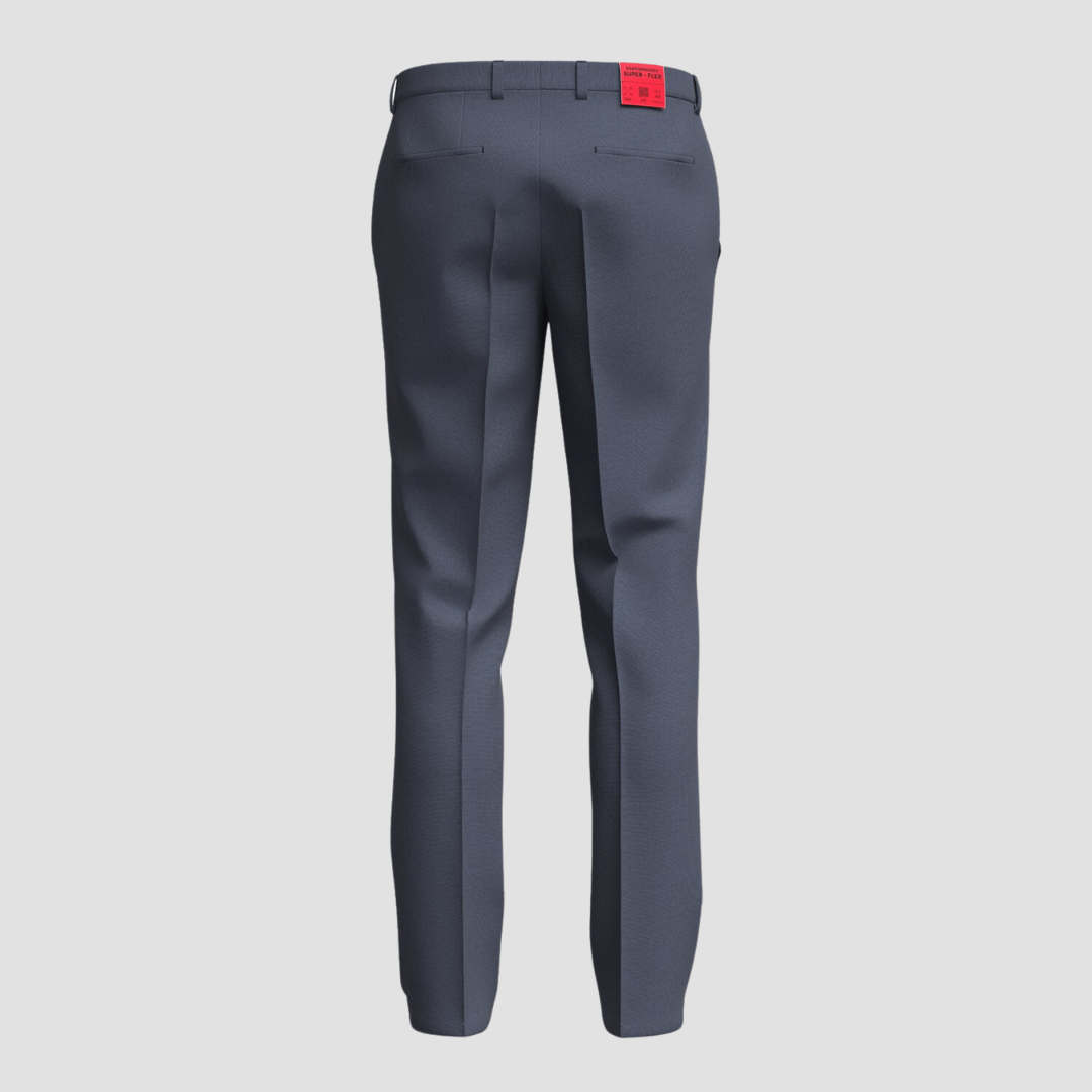 Hugo Boss slim fit henry suit in blue micro dot wool blend
