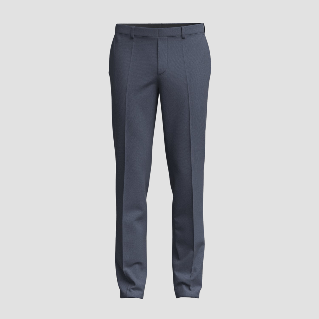 Hugo Boss slim fit henry suit in blue micro dot wool blend