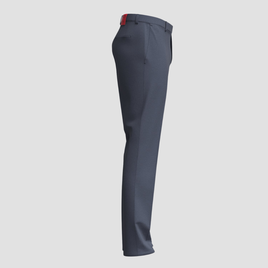 Hugo Boss slim fit henry suit in blue micro dot wool blend