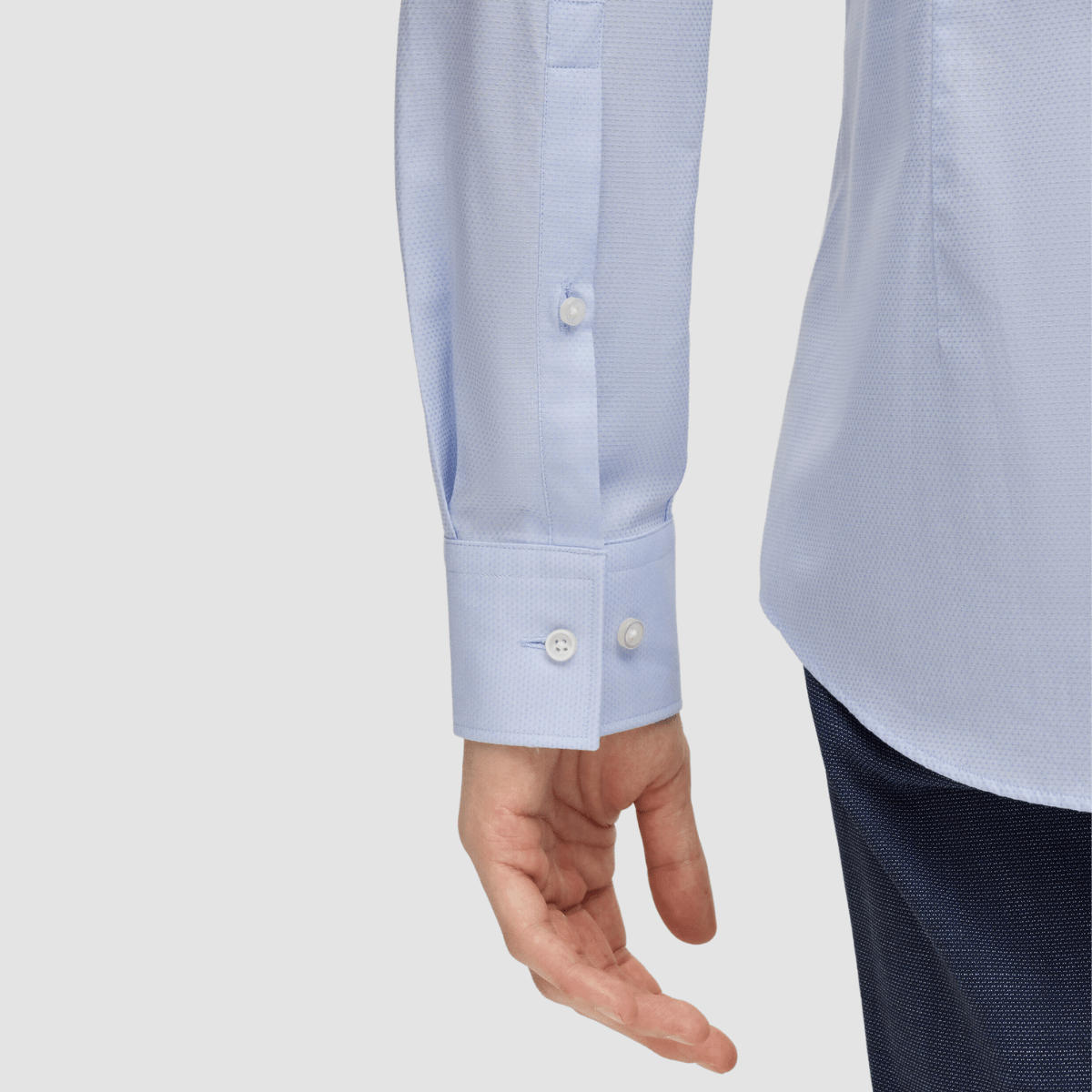 Hugo Slim Fit Kason Shirt in Light Blue Cotton
